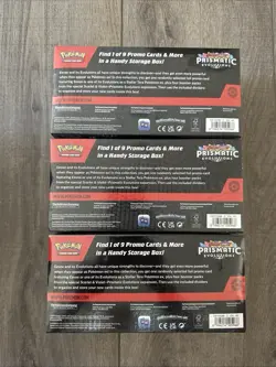 Pokemon TCG: Scarlet & Violet Prismatic Evolutions Surprise Box Lot Of 3 Sealed! - Image 2
