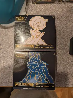 Pokemon Center Mega Evolution Gardevoir & Lucario ETB Elite Trainer Box Set of 2 - Image 1