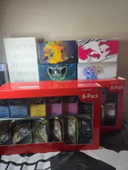 (2x) Costco Pokemon Prismatic Evolutions Mini Tins 8 Pack (16 Mini Tins) - Image 1