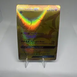 Pokemon Lunala GX Secret Gold Full Art 172/156 Sun & Moon Ultra Prism- Near Mint - Image 2