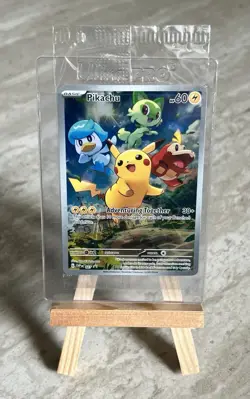 Pokemon TCG *SEALED* Pikachu 027 Black Star Promo Scarlet & Violet (English)- NM - Image 1