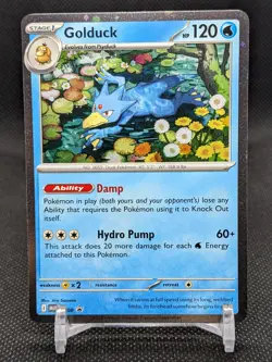 Pokemon TCG Mega Evolutions Golduck 008 Black Star Promo Holo English - Image 1
