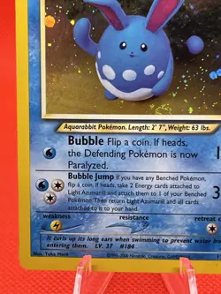 Pokemon TCG Neo Destiny Light Azumarill Holo Rare 13/105 Vintage WOTC MP - Image 5