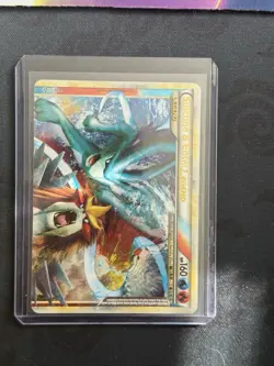 Pokemon Unleashed Legend Top #94 Holo Rare Suicune Entei LP 94/95 - Image 1