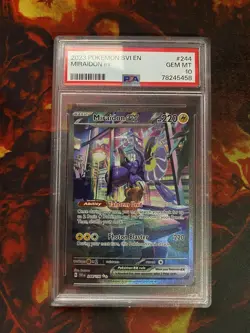 Pokemon SVI EN Miraidon ex 244/198 PSA 10 GEM MINT Special Illustration Rare SIR - Image 1