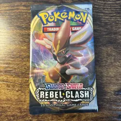 Pokemon TCG Sword & Shield Rebel Clash Booster Pack - Image 1