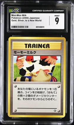 Moo Moo Milk Banned Error Japanese Neo Pokemon CGC 9 - Image 1