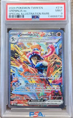 PSA 9 GRENINJA EX #214/167 POKEMON EN TWILIGHT MASQUERADE - Image 3