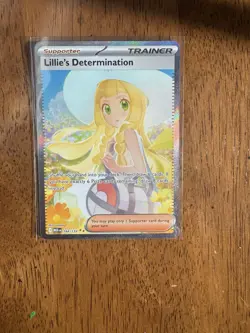 Pokemon TCG Lillie’s Determination SIR 184/132 ENGLISH Mega Evolution Centered - Image 1