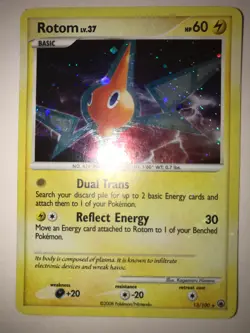 Pokemon TCG - Rotom 13/100 Majestic Dawn Holo Rare LP - Image 1
