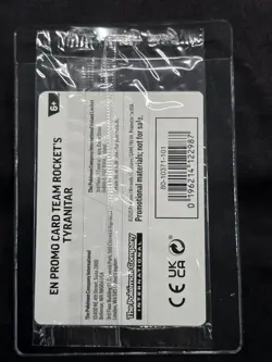 Pokemon Center Team Rocket's Tyranitar Promo Destined Rivals 096 Sealed - Image 2