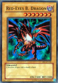 Yugioh! LP Red-Eyes B. Dragon - DB1-EN126 - Super Rare - Unlimited Edition Light - Image 1