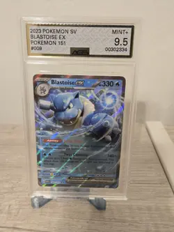 Pokemon SV Blastoise Holo #9 Scarlet & Violet 151 2023 CGC 9.5 Mint+ Card - Image 1