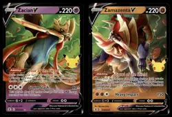 Zacian V 016/025 & Zamazenta V 018/025 Celebrations SetPokemon Card - Image 1