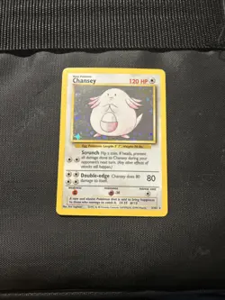 Pokemon TCG Chansey Base Set Holo Card 1999 Pokemon Card Game - Image 1
