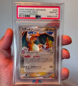 PSA 10 Gem Mint 1ED Charizard Delta Miracle Crystal Japanese Pokemon Card 032 - Image 1