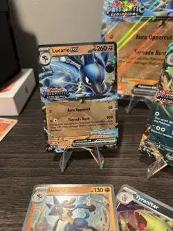 Prismatic Evolutions Stamped Collection Lucario & Tyranitar Promos + Jumbo Card - Image 3