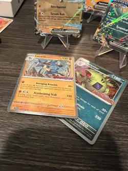 Prismatic Evolutions Stamped Collection Lucario & Tyranitar Promos + Jumbo Card - Image 4