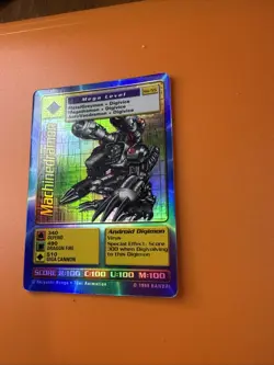 Vintage 1999 Digimon TCG Machinedramon Holo Foil Card BO-55 - Image 2