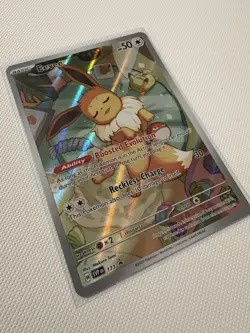 Eevee SVP 173 Scarlet & Violet Black Star Promo Pokemon Card NM - Image 2