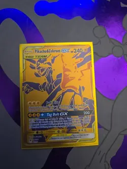 Pikachu & Zekrom GX SM248 Holo Full Art Black Star Promo Card NM Condition - Image 1