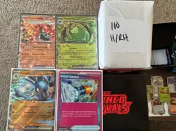 POKEMON CARD BULK LOT OF 100 HOLO REVERSE HOLO ONLY + 3 ULTRA RARE EX-FA ETC. - Image 1