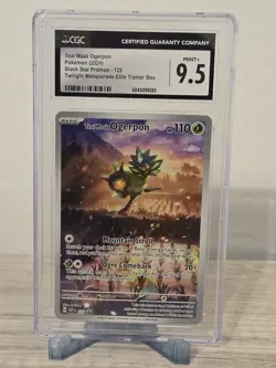 Pokemon Teal Mask Ogerpon Black Star Pokemon card 2024 CGC MINT+ 9.5 Twilight - Image 1