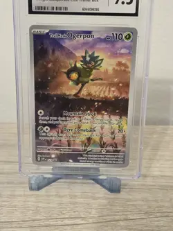 Pokemon Teal Mask Ogerpon Black Star Pokemon card 2024 CGC MINT+ 9.5 Twilight - Image 2