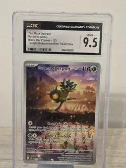 Pokemon Teal Mask Ogerpon Black Star Pokemon card 2024 CGC MINT+ 9.5 Twilight - Image 3