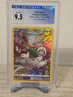 Pokemon Oranguru Card 2022 Brilliant Stars TG12/TG30 CGC Gem Mint 9.5 Pokemon - Image 1
