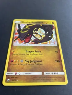 Pokemon Shining Rayquaza Holo Rare Card 56/73 Shining Legends Series - Image 2