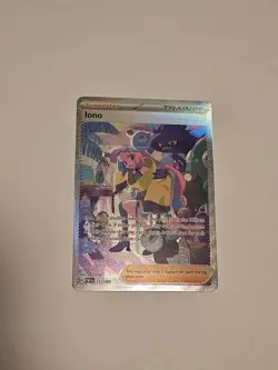 Pokemon TCG Paldean Fates Iono Holo Card 237/091 Special Illustration Rare - Image 1