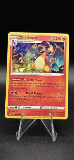 Pokemon Card Charizard 025/185 Cracked Ice Holo - Lightly Played - Image 1