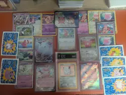 Pokemon Card Lot Clefairy Base Set 2 Grade 7 Plus Full Art And Much More - Image 1