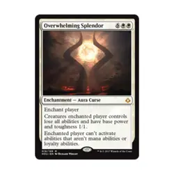 WOTC MtG Hour of Devastation Overwhelming Splendor (MR) EX - Image 1