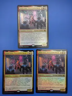 MTG 3X Foil Anim Pakal, Thousandth Moon NM Lost Caverns Of Ixalan # 0223 - Image 1