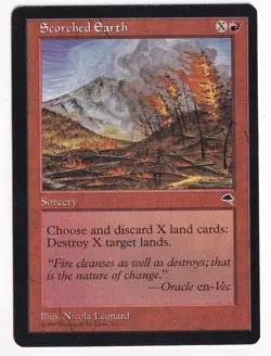 Scorched Earth #200 (NM) Tempest TMP Magic MTG - Image 1