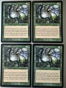 4x Sprouting Vines (NM) Scourge Common SCG Magic the Gathering MTG Playset - Image 1