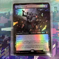 Agent Venom - Foil - Marvel's Spider-Man - NM-Mint - MTG Venom - Image 1