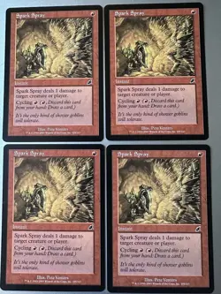 4x Spark Spray (NM) Scourge Common SCG Magic the Gathering MTG Playset - Image 1