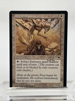 Signed Solitary Emissary Tempest Near Mint Magic The Gathering Mtg Autograph - Image 1