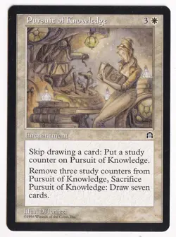 Pursuit of Knowledge (NM) Stronghold STH Magic MTG - Image 1