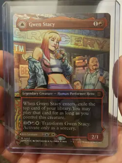 MTG Gwen Stacy (0202) (Borderless) Marvel's Spider-Man Foil - Image 1