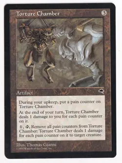 Torture Chamber #313 Rare Tempest MTG NP Near Mint or Better - Image 1