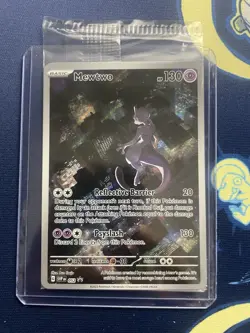Pokemon 151 Mewtwo 052 Scarlet & Violet UPC Black Star Promo Card Holo Sealed - Image 1