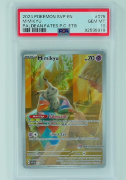 Mimikyu (Pokemon Center Exclusive) Black Star Promo 075 PSA 10 - Image 1