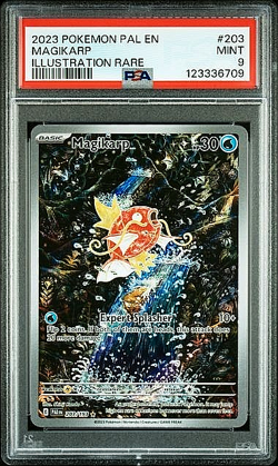 PSA 9 - Magikarp 203/193 Illustration Rare 2023 Pokemon Paldea Evolved - Image 1