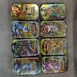 Pokemon Prismatic Evolutions Costco Tins - With Coins and Art. No Packs! - Image 1