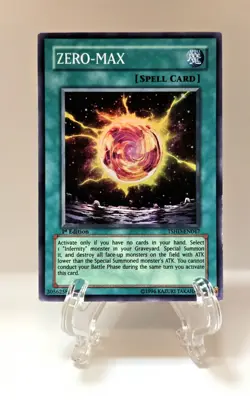 Yugioh ZERO-MAX Super Rare 1st Edition TSHD-EN047 LP - Image 1