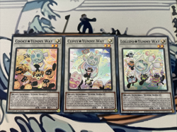 Yugioh Cupsy + Cooky + Lollipo Yummy Way LOT Super Rare JUSH Near Mint - Image 1